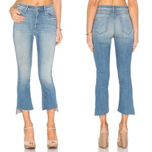 Mother Insider Crop Step Fray Shake Well Blue Jeans‎ Denim Womens Size 25